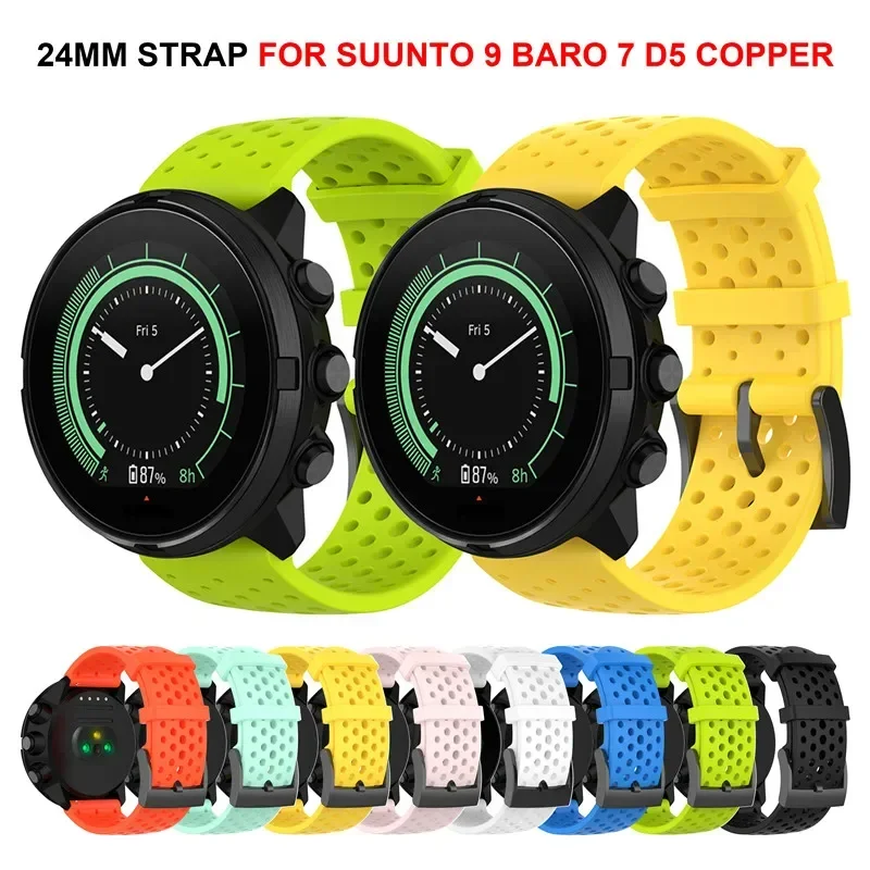 Fossil Smartwatch Accessories - Correa de silicona de 24mm para