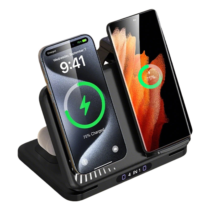 Wireless Charger Watch - Soporte de cargador inalámbrico para teléfono