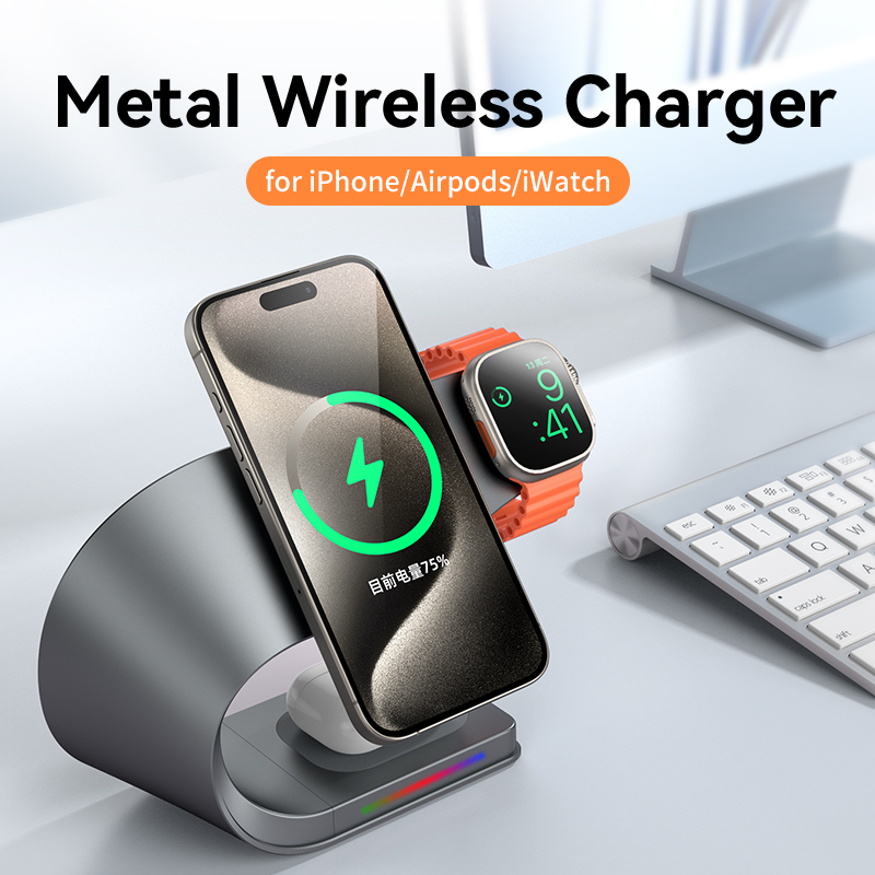 Cargador Inalámbrico 4 en 1 co - Wireless Charger Watch reseña y precio