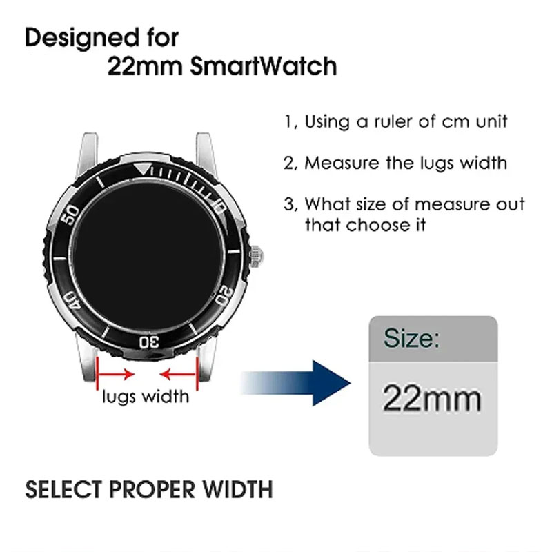 Correa ajustable de 22mm para  - Smartwatch X2 reseña y precio