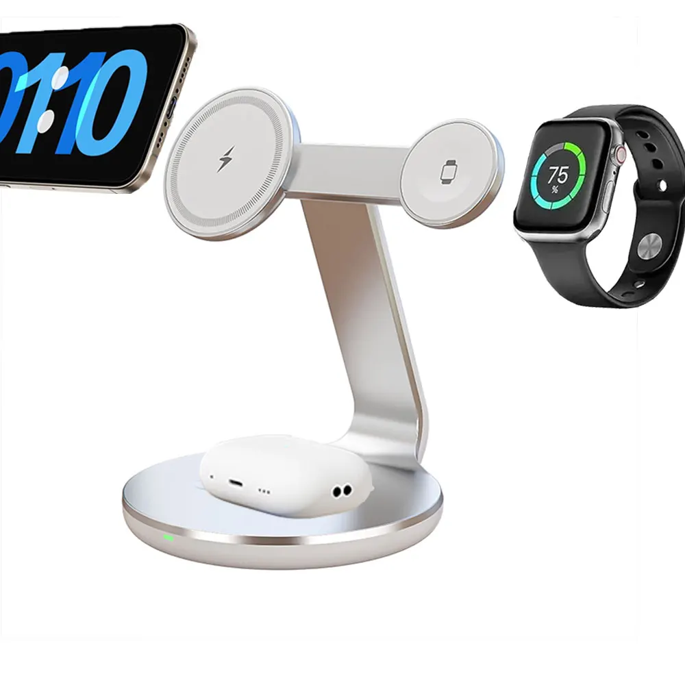 Base de Carga Inalámbrica 3 en - Wireless Charger Watch reseña y precio