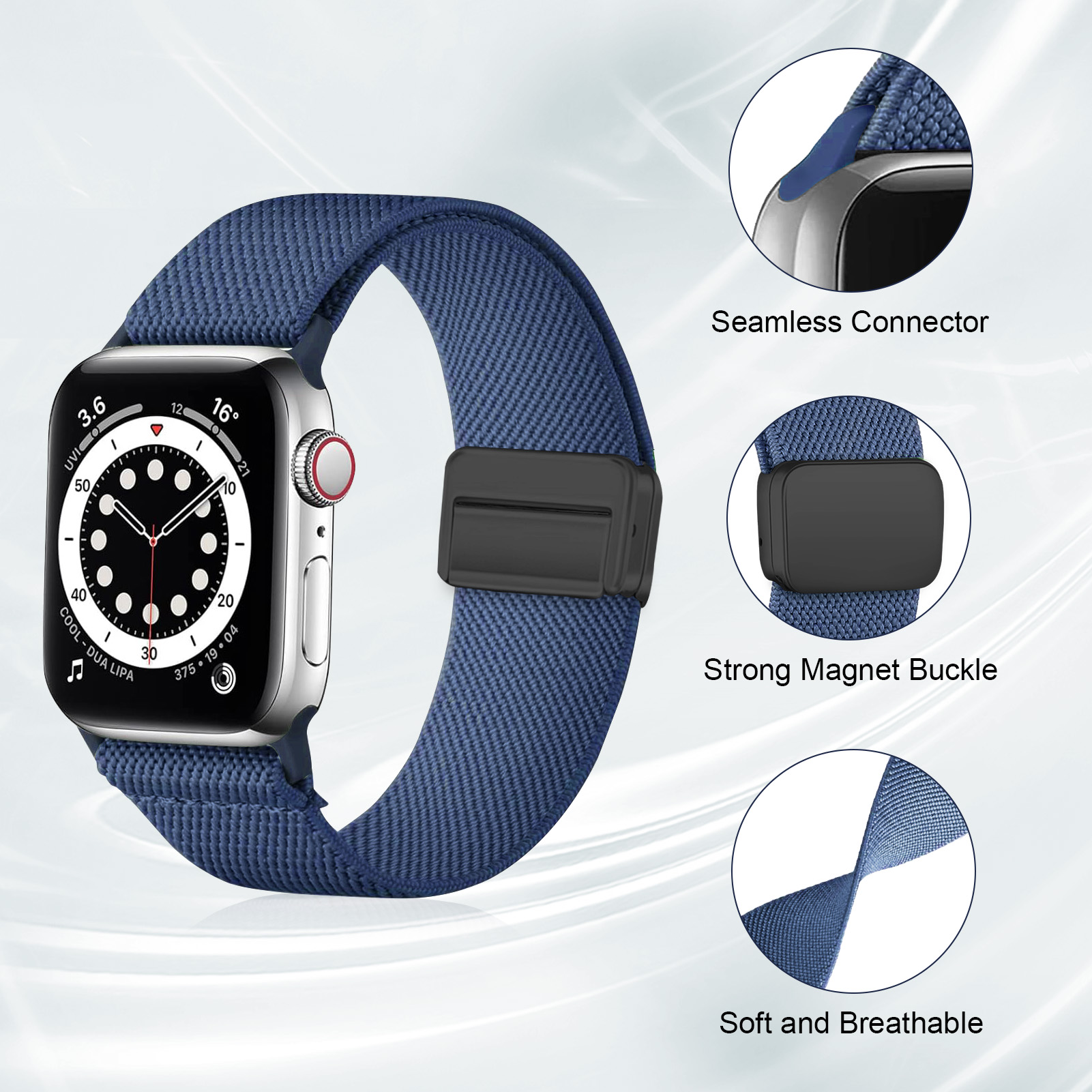 Correa magnética para Apple Wa - Solo Loop Strap reseña y precio