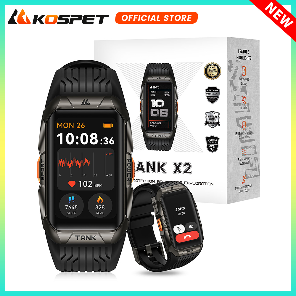 Reloj inteligente KOSPET TANK  - Smartwatch X2 reseña y precio