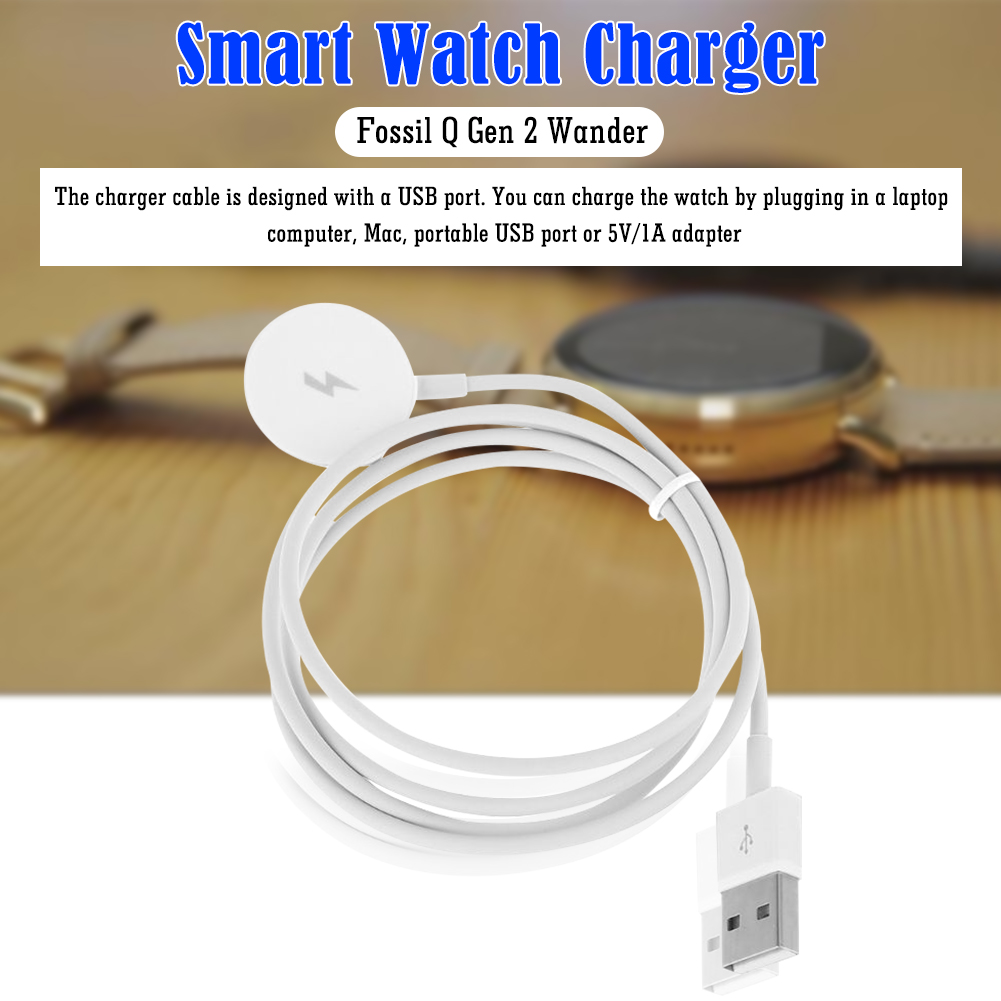 Cable de Carga USB para Reloj, - Fossil Smartwatch Accessories reseña y precio