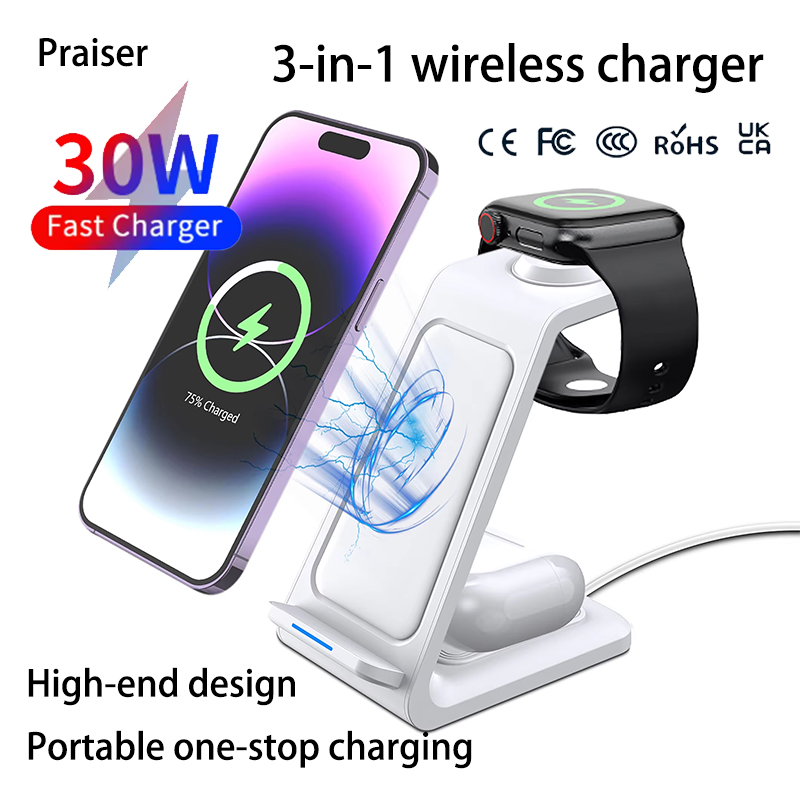 Base de carga inalámbrica 3 en - Wireless Charger Watch reseña y precio