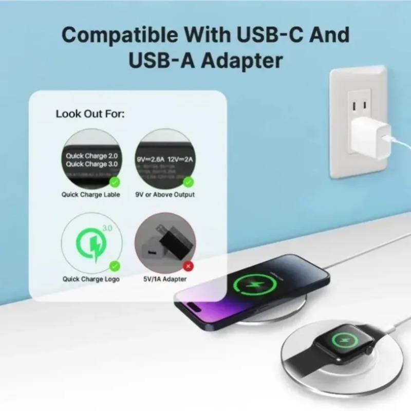 Cargador inalámbrico compacto  - Wireless Charger Watch reseña y precio